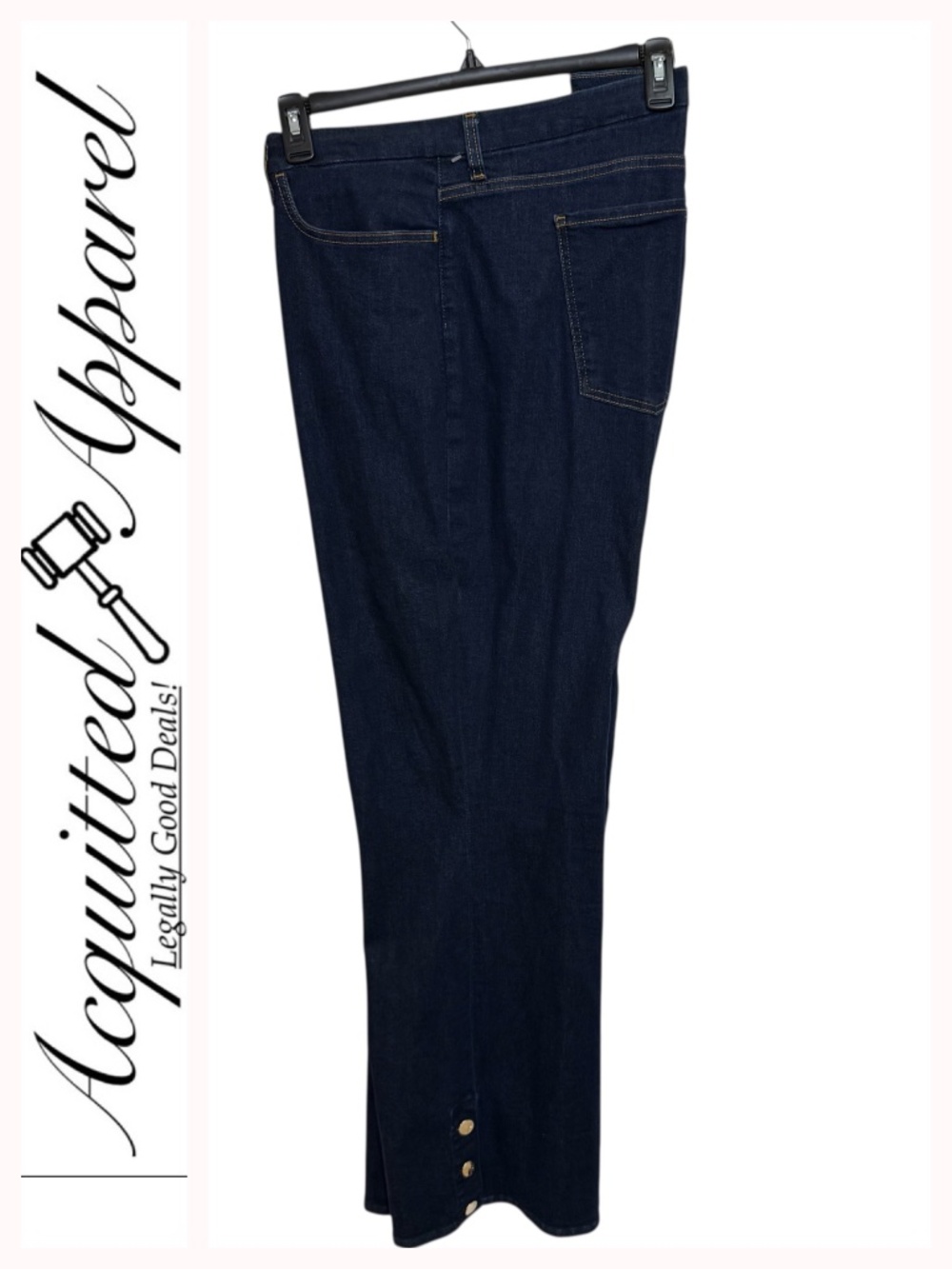 7 for all mankind JEN 7 Slim Bootcut Jeans 3 Button Leg Hem
